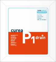 CUREA P1 drain superabsorb.Wundauflage 12x12 cm